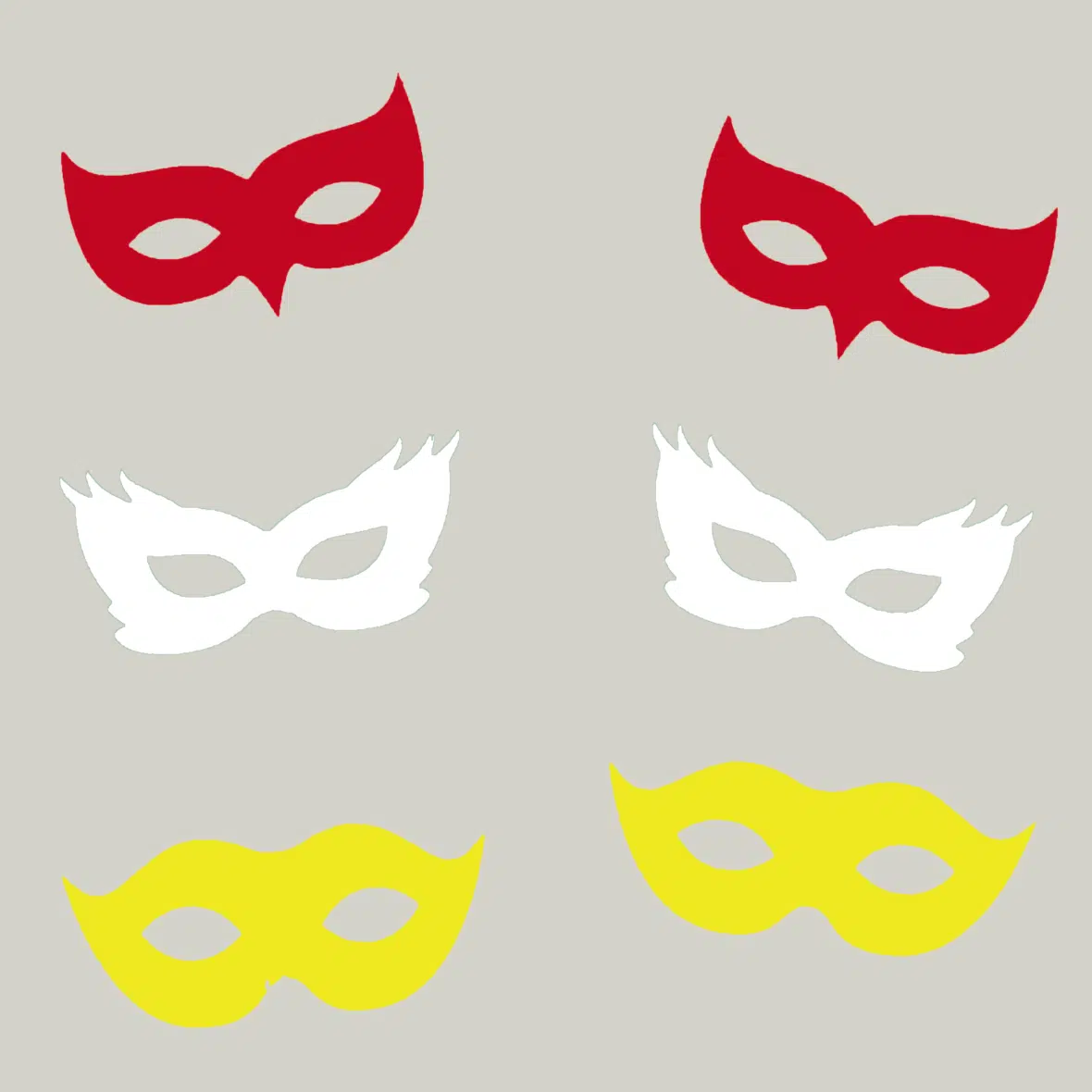 MaskerRoodWitGeel