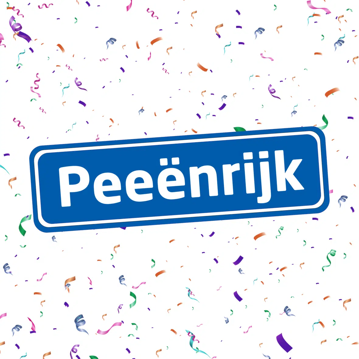 Herbruikbare statische raamsticker – Peeënrijk