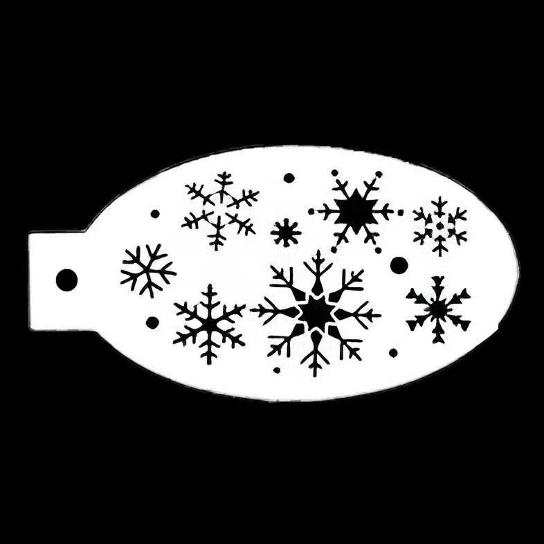 Schmink sjabloon – Sneeuwvlokken