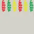 Herbruikbare statische raamsticker - Serpentine Rood/Groen/Geel