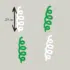 Herbruikbare statische raamsticker - Serpentine Groen/Wit
