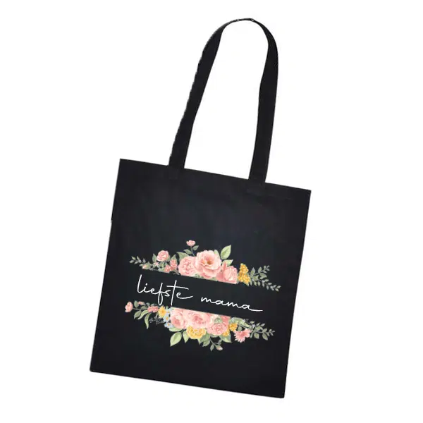 Tas-Floral-Zwart
