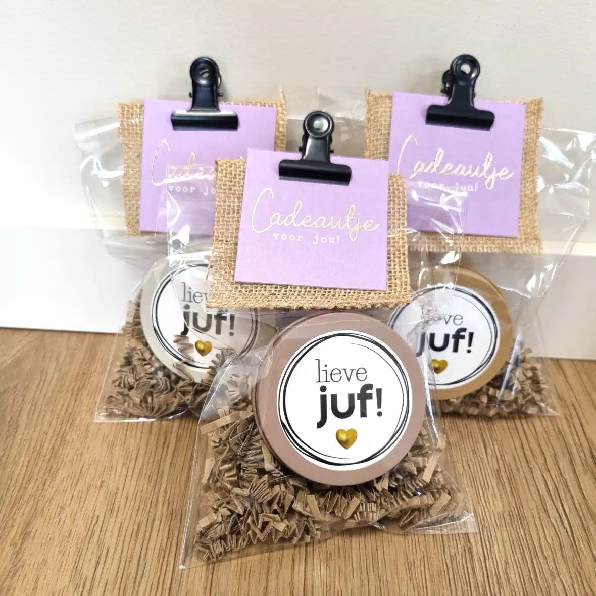 Geurkaars in blik – Lieve juf