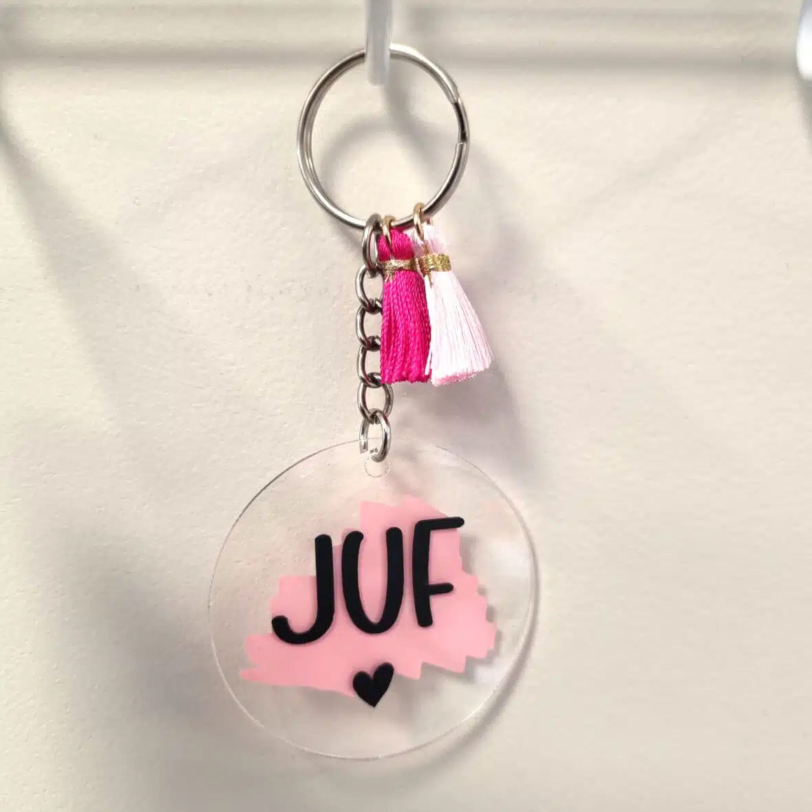 Sleutelhanger Acryl Juf2