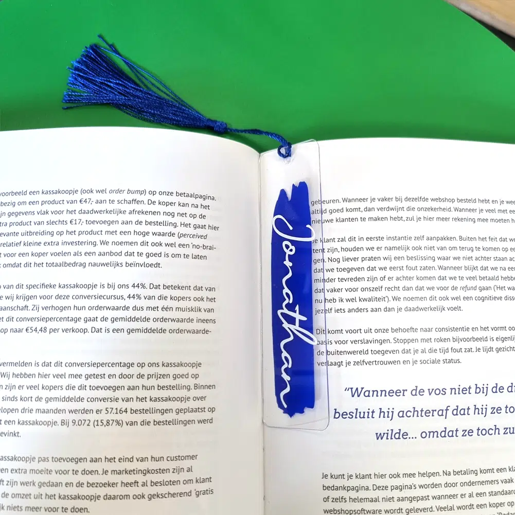 Boekenlegger-Blauw
