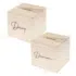 Houten spaarpot met naam