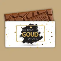 Printable | Chocoladewikkel | Jij bent GOUD waard
