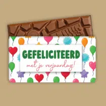 Printable | Chocoladewikkel | Gefeliciteerd