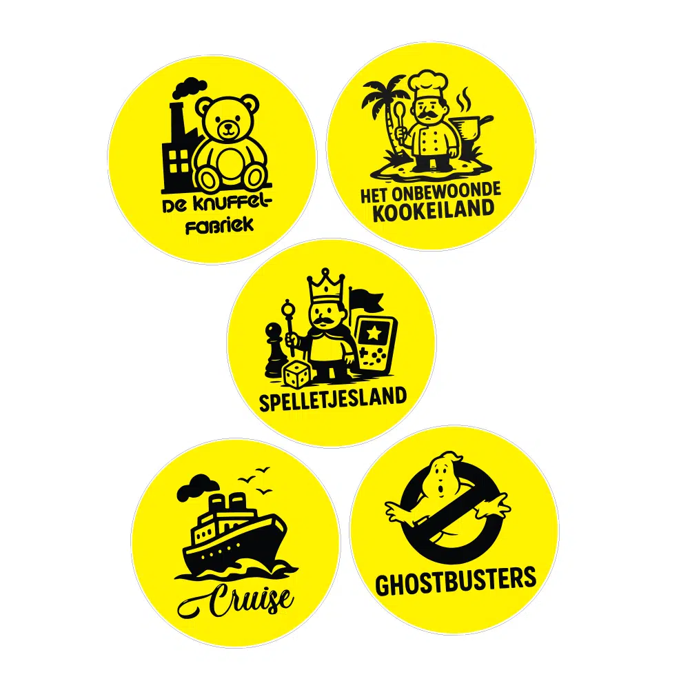 Statische raamstickers – Zomerspelen thema’s