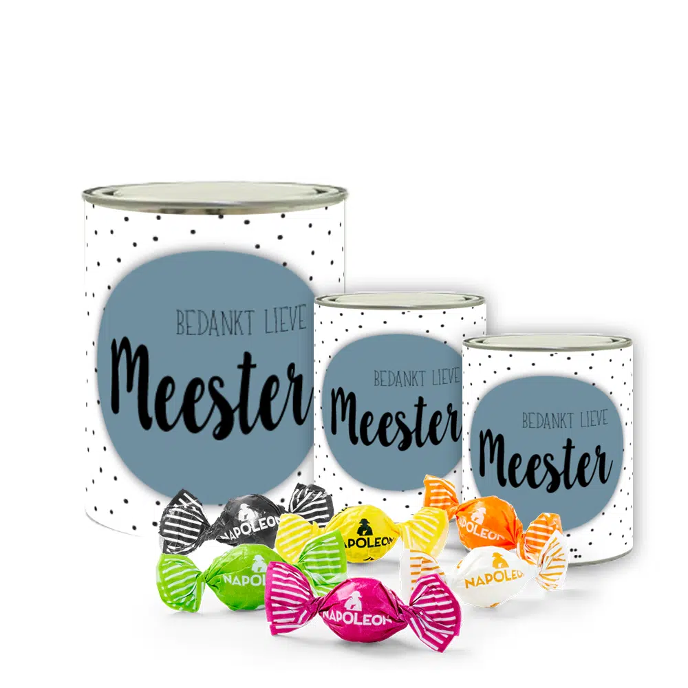 Cadeaublik – Bedankt lieve Meester