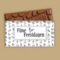 Printable | Chocoladewikkel | Fijne Feestdagen