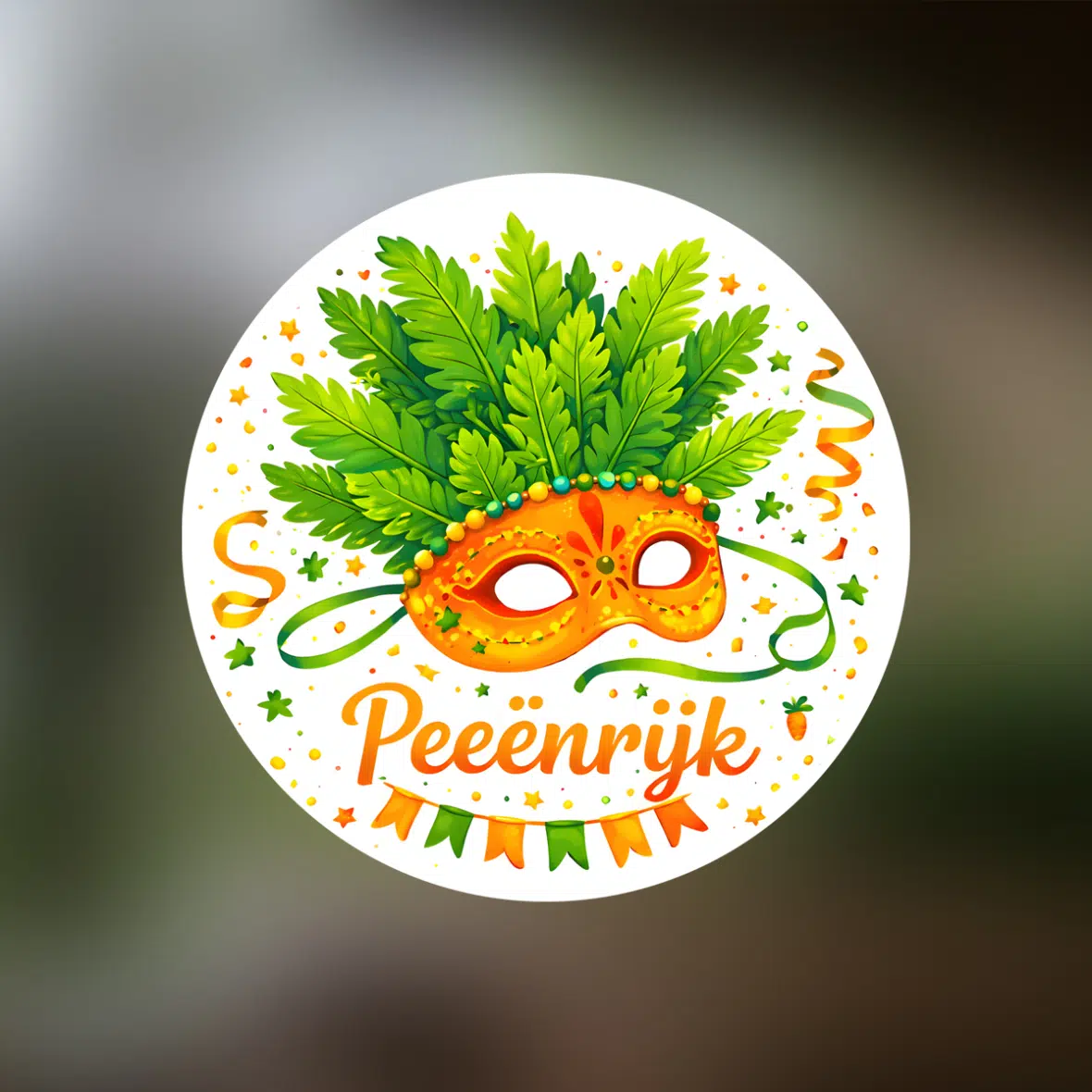 Statische raamsticker – Peeënrijk