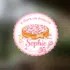 Raamsticker - Beschuit met muisjes | Meisje