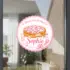 Raamsticker - Beschuit met muisjes | Meisje