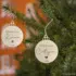 Houten kerstbal - Eerste kerst
