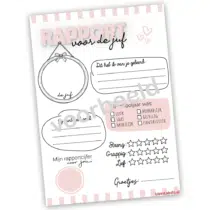 Rapport voor de juf