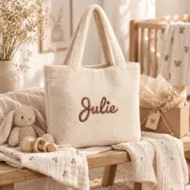 Mombag Teddy – Zachte luiertas met naam